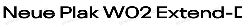 Neue Plak W02 Extend字体转换